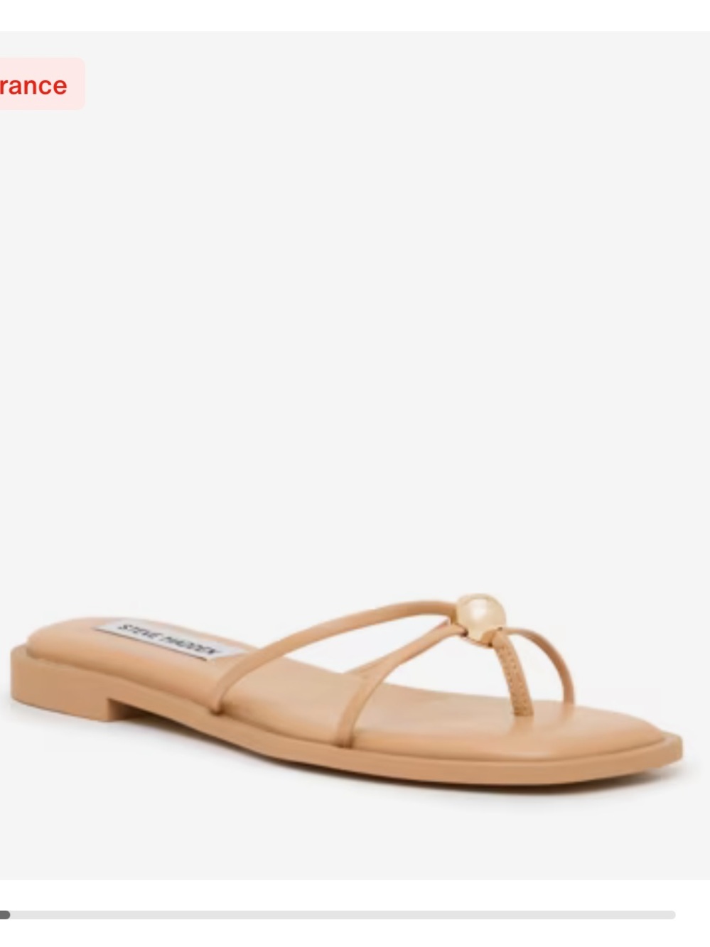 Steve Madden Bermuda Gold-Accent Sandal in Tan